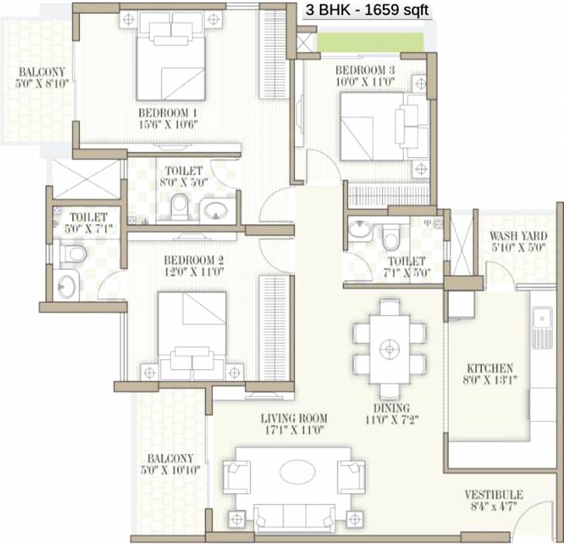 Goyal Orchid Whitefield (3BHK+3T (1,659 sq ft) 1659 sq ft) Goyal Orchid Whitefield (3BHK+3T (1,659 sq ft) 1659 sq ft)