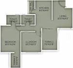 Dreamland Allure (2BHK+2T (1,020 sq ft) 1020 sq ft)