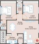 Hanuma Vedadri Homes (2BHK+2T (1,140 sq ft) + Pooja Room 1140 sq ft) Hanuma Vedadri Homes (2BHK+2T (1,140 sq ft) + Pooja Room 1140 sq ft)