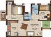 Rajparis Crystal Spring II (1BHK+2T (550 sq ft) + Study Room 550 sq ft)