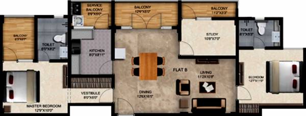 Sumanth Manasarovar (2BHK+2T (1,376 sq ft) + Study Room 1376 sq ft) Sumanth Manasarovar (2BHK+2T (1,376 sq ft) + Study Room 1376 sq ft)