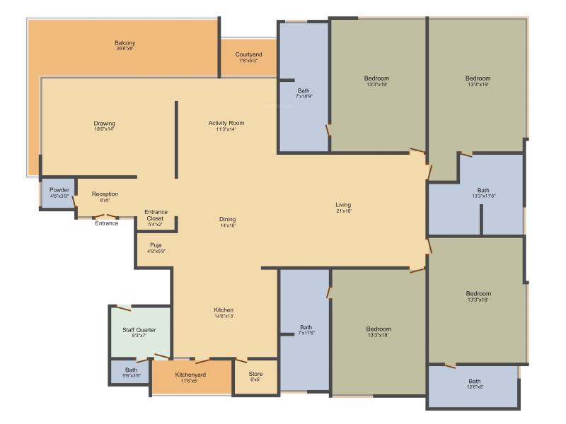 Samsara Element (4BHK+5T (5,600 sq ft) + Servant Room 5600 sq ft)