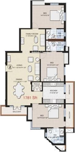 Navin Golden Glade (3BHK+3T (1,781 sq ft) 1781 sq ft) Navin Golden Glade (3BHK+3T (1,781 sq ft) 1781 sq ft)