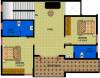 royal Floor Plan Upper Level Duplex Plan
