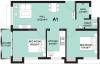 Arun Lathangi (2BHK+2T (630 sq ft) 630 sq ft)