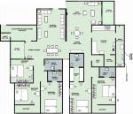 Danish Housing Society Westend Avenue (5BHK+4T (4,054 sq ft) + Servant Room 4054 sq ft)