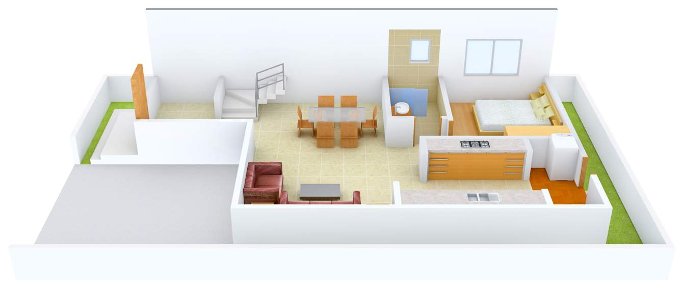 The Address The Lake View Address (3BHK+3T (2,050 sq ft) Study Room 2050 sq ft)