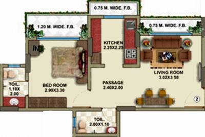 Hirani Vishal Enclave (1BHK+2T (700 sq ft) 700 sq ft)