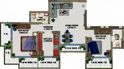 Hirani Vishal Enclave (2BHK+2T (1,000 sq ft) 1000 sq ft)