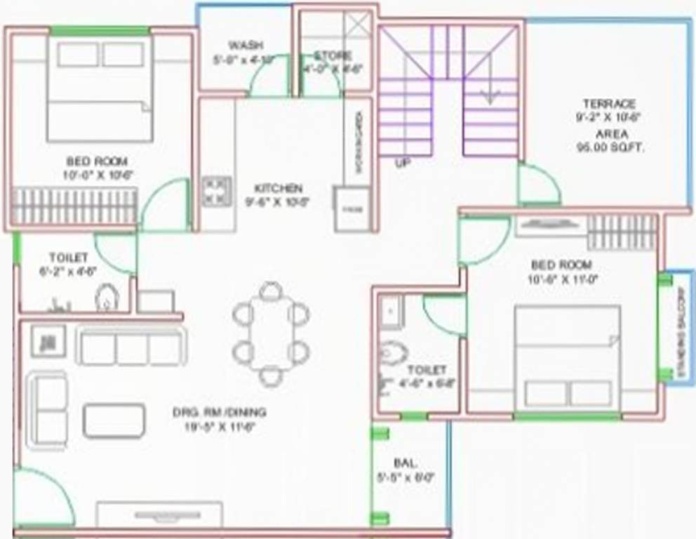Lilleria Aashiana (4BHK+4T (2,250 sq ft) 2250 sq ft)