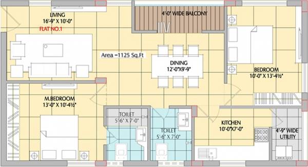 Xenofive Pearl (2BHK+2T (1,125 sq ft) 1125 sq ft) Xenofive Pearl (2BHK+2T (1,125 sq ft) 1125 sq ft)