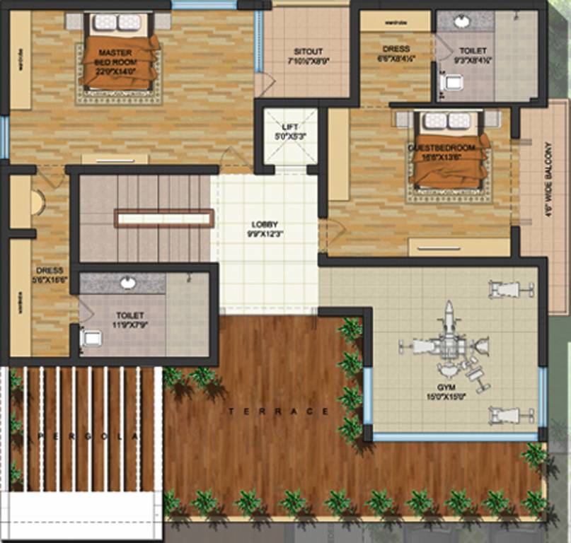 Vessella Villas (5BHK+6T (6,500 sq ft) + Servant Room 6500 sq ft)