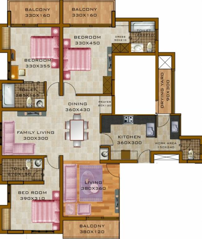 Cordon Kings Villae (3BHK+3T (2,350 sq ft) + Servant Room 2350 sq ft) Cordon Kings Villae (3BHK+3T (2,350 sq ft) + Servant Room 2350 sq ft)