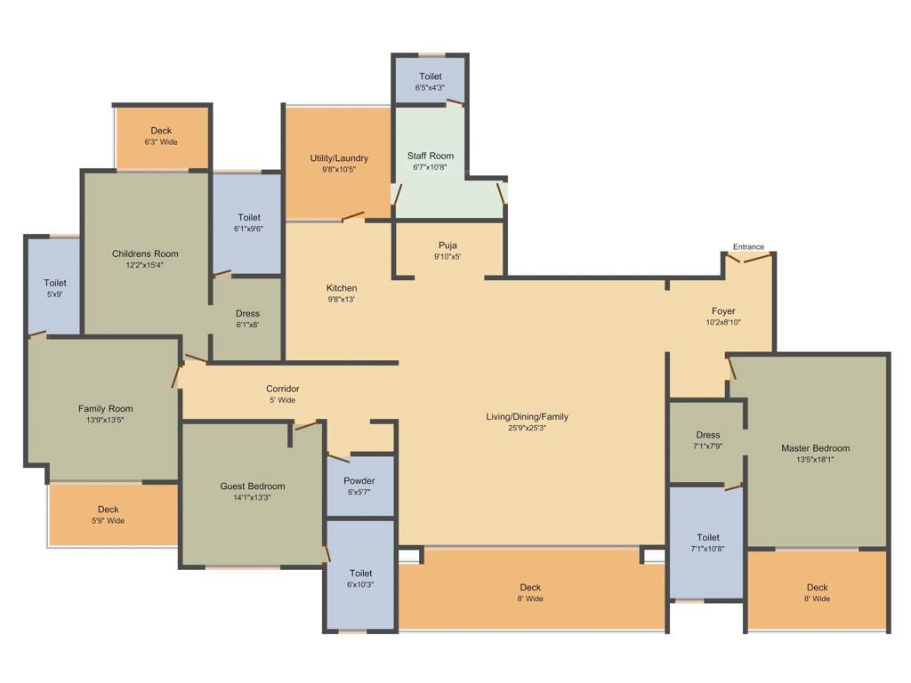 B And B Infrastructure The Spire (4BHK+5T (3,995 sq ft) + Servant Room 3995 sq ft)