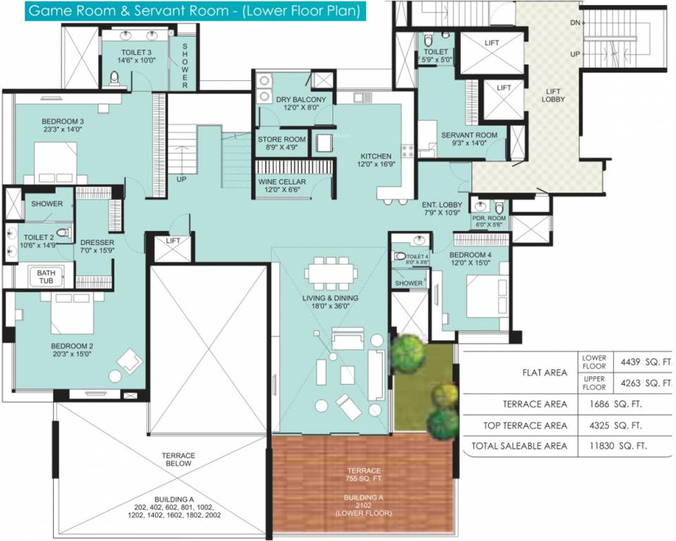  aquanas Floor Plan Lower Level Penthouse Plan
