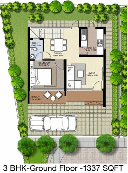 Nucleus Fairdale (3BHK+3T (1,337 sq ft) 1337 sq ft)