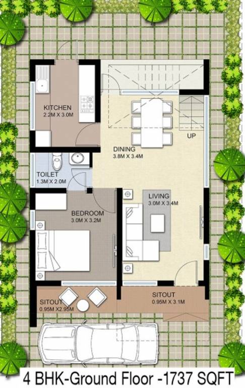 Nucleus Fairdale (4BHK+4T (1,737 sq ft) 1737 sq ft)
