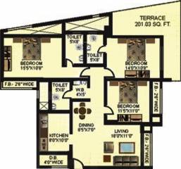 Moraj Casa Grande (3BHK+3T (1,761 sq ft) 1761 sq ft) Moraj Casa Grande (3BHK+3T (1,761 sq ft) 1761 sq ft)