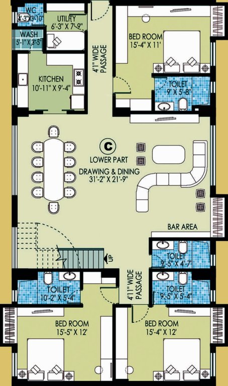 PS Presidential (5BHK+6T (4,610 sq ft) + Servant Room 4610 sq ft)