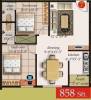 Pujitha Sri Sai Srinivas Enclave (2BHK+2T (858 sq ft) 858 sq ft)