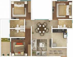 Amar Serenity (3BHK+3T (1,230 sq ft) 1230 sq ft) Amar Serenity (3BHK+3T (1,230 sq ft) 1230 sq ft)