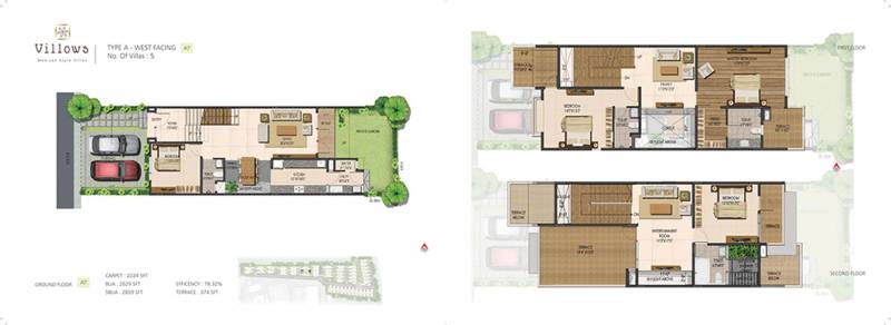 Ajmera Villows (4BHK+5T (2,839 sq ft) + Servant Room 2839 sq ft)