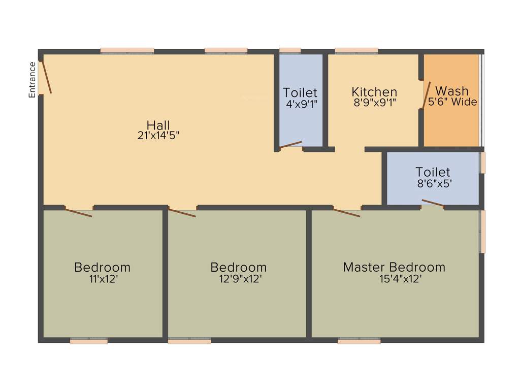 Himagiri Pottapus Hima Sai Srinidhim (3BHK+3T (1,395 sq ft) 1395 sq ft)