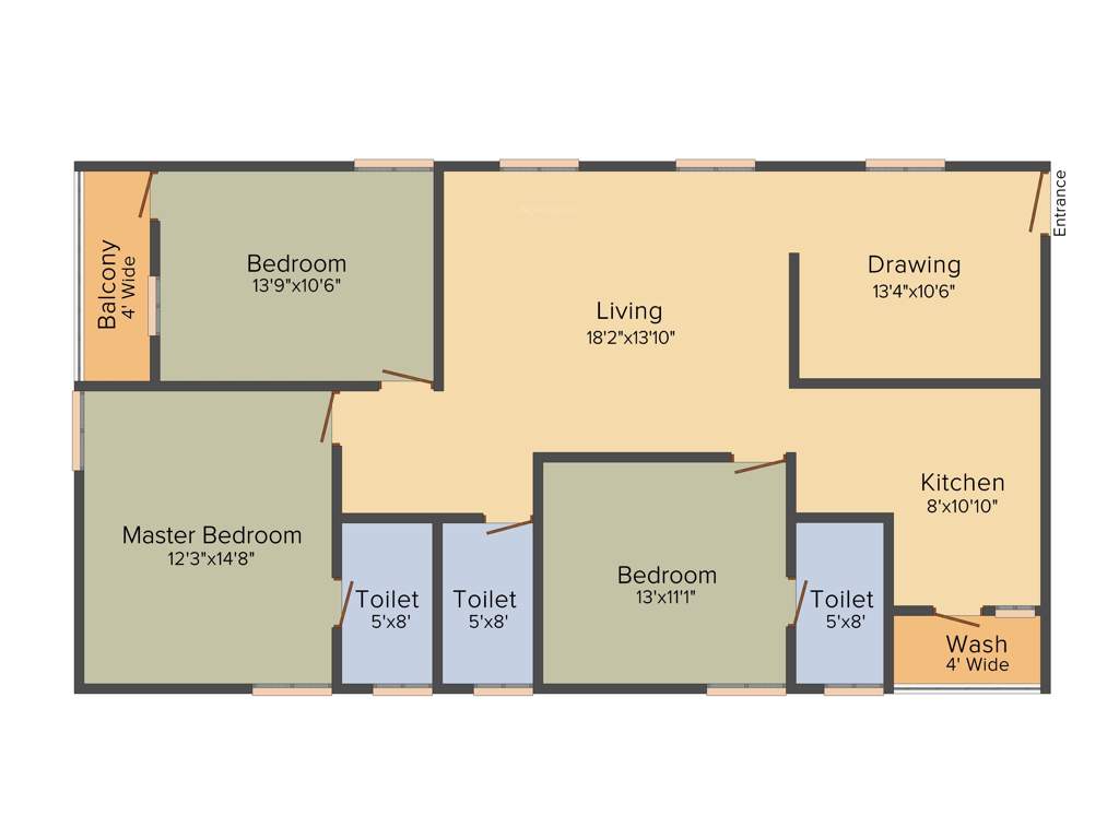 Himagiri Pottapus Hima Sai Srinidhim (3BHK+3T (1,685 sq ft) 1685 sq ft)