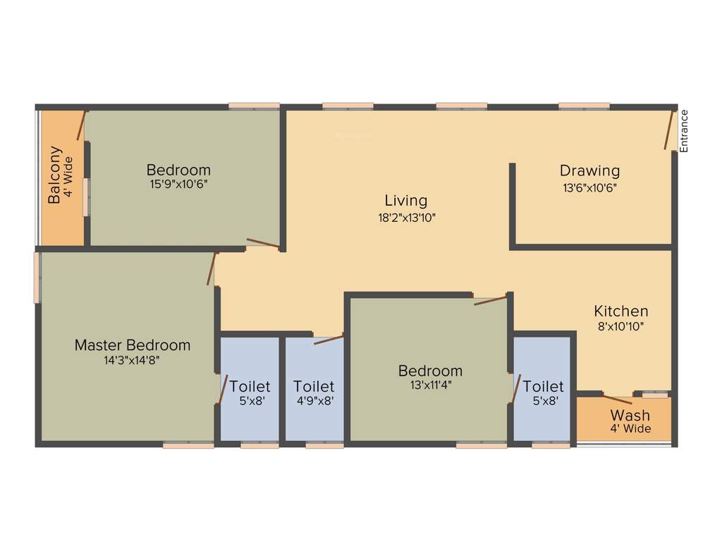 Himagiri Pottapus Hima Sai Srinidhim (3BHK+3T (1,752 sq ft) 1752 sq ft)