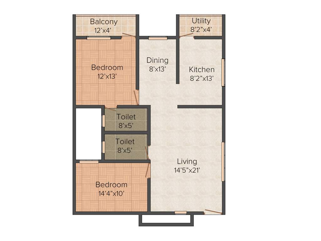 Malnad Siri (2BHK+2T (1,321 sq ft) 1321 sq ft)