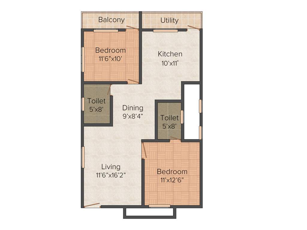 Malnad Siri (2BHK+2T (1,374 sq ft) 1374 sq ft)