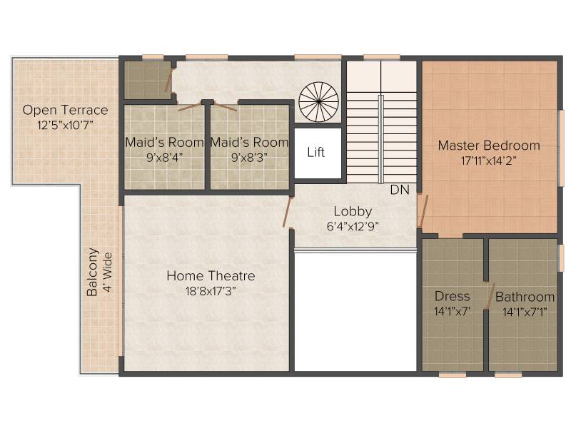 Karni Tesoro Villas (4BHK+4T (5,300 sq ft) + Study Room 5300 sq ft)