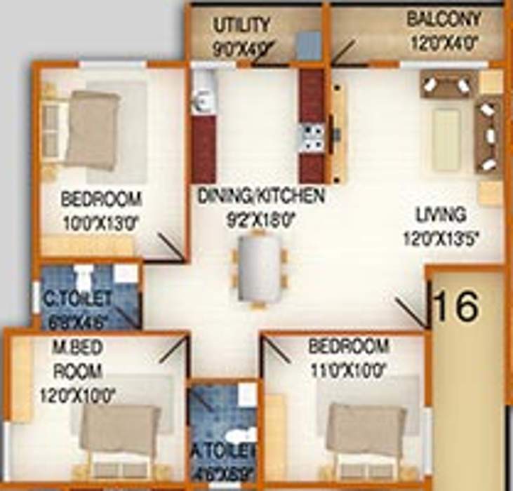 DS DSMAX SILVER WOOD (3BHK+2T (1,380 sq ft) 1380 sq ft)
