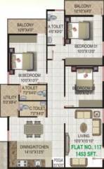 VR Meadows (3BHK+3T (1,453 sq ft) 1453 sq ft) VR Meadows (3BHK+3T (1,453 sq ft) 1453 sq ft)