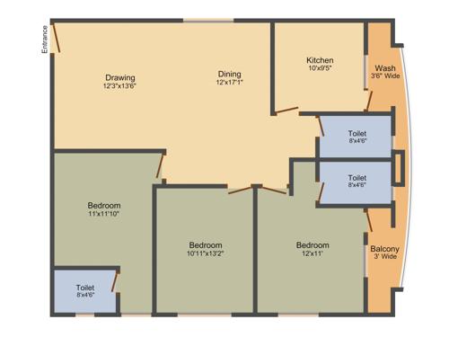 Saba Holdings And Developers Exotica (3BHK+3T (1,542 sq ft) 1542 sq ft) Saba Holdings And Developers Exotica (3BHK+3T (1,542 sq ft) 1542 sq ft)