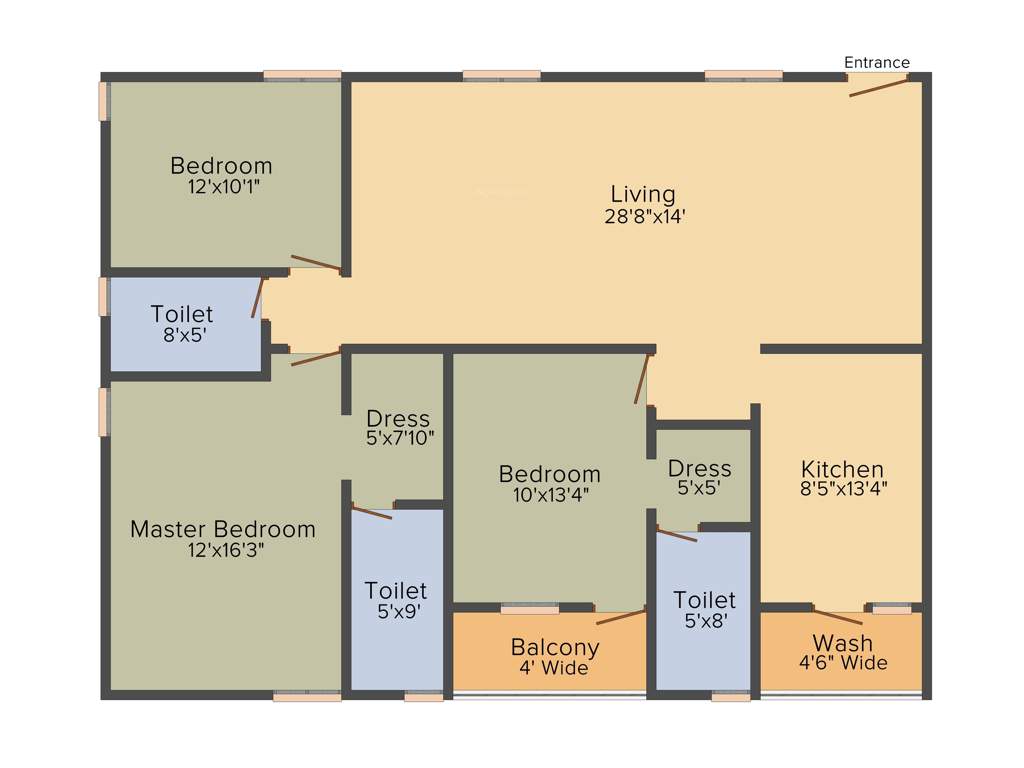 Himagiri Pottapus Hima Sai Srinidhim (3BHK+3T (1,763 sq ft) 1763 sq ft)