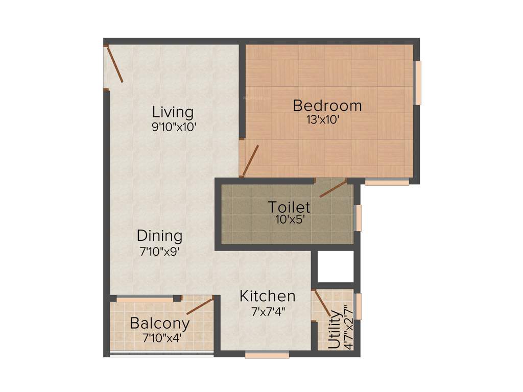 Dugad Pushpa Pearl (1BHK+1T (602 sq ft) 602 sq ft)