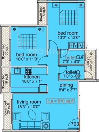 Victory Guru Purnima (2BHK+2T (1,130 sq ft) 1130 sq ft)