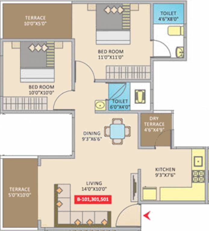 Shankeshwar Crimson (2BHK+2T (957 sq ft) 957 sq ft) Shankeshwar Crimson (2BHK+2T (957 sq ft) 957 sq ft)