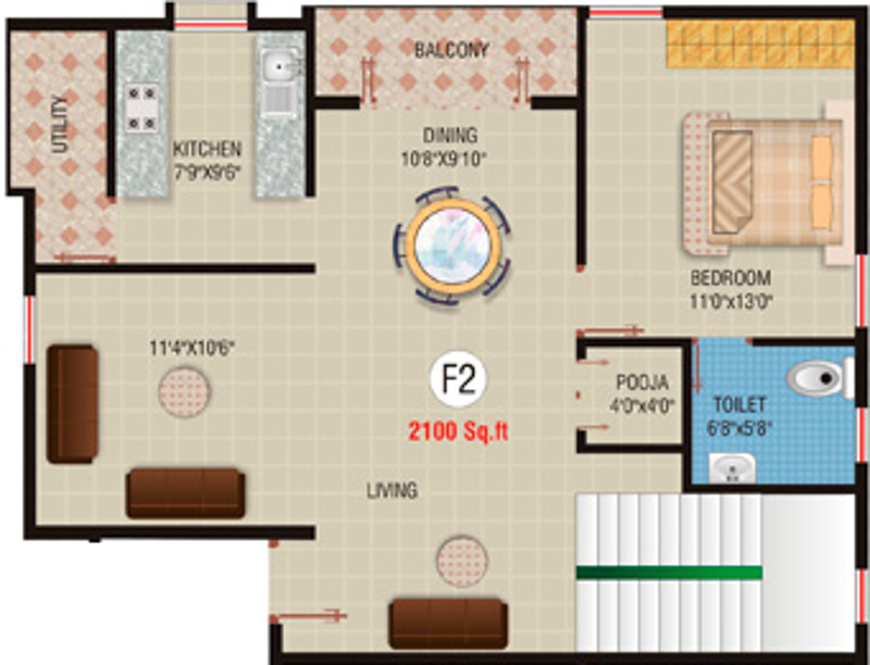 Sagar Ventures Regency (3BHK+3T (2,100 sq ft) + Pooja Room 2100 sq ft)