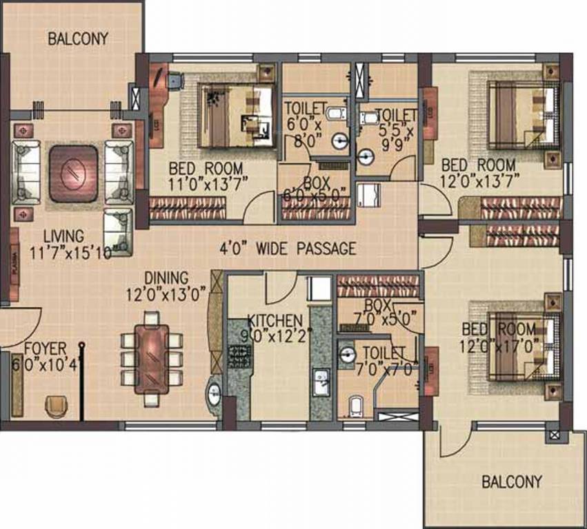 Infinity Heights (3BHK+3T (2,436 sq ft) 2436 sq ft) Infinity Heights (3BHK+3T (2,436 sq ft) 2436 sq ft)