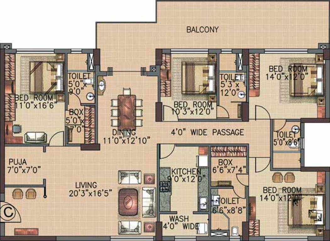 Infinity Heights (4BHK+4T (3,169 sq ft) + Pooja Room 3169 sq ft) Infinity Heights (4BHK+4T (3,169 sq ft) + Pooja Room 3169 sq ft)