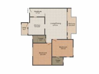 Narayan Luxuria (2BHK+2T (1,485 sq ft) 1485 sq ft) Narayan Luxuria (2BHK+2T (1,485 sq ft) 1485 sq ft)