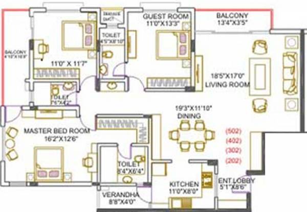 Sunita Lotus And Lilly (3BHK+3T (1,753 sq ft) 1753 sq ft) Sunita Lotus And Lilly (3BHK+3T (1,753 sq ft) 1753 sq ft)