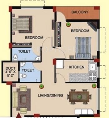 Saltee Green View (2BHK+2T (840 sq ft) 840 sq ft) Saltee Green View (2BHK+2T (840 sq ft) 840 sq ft)