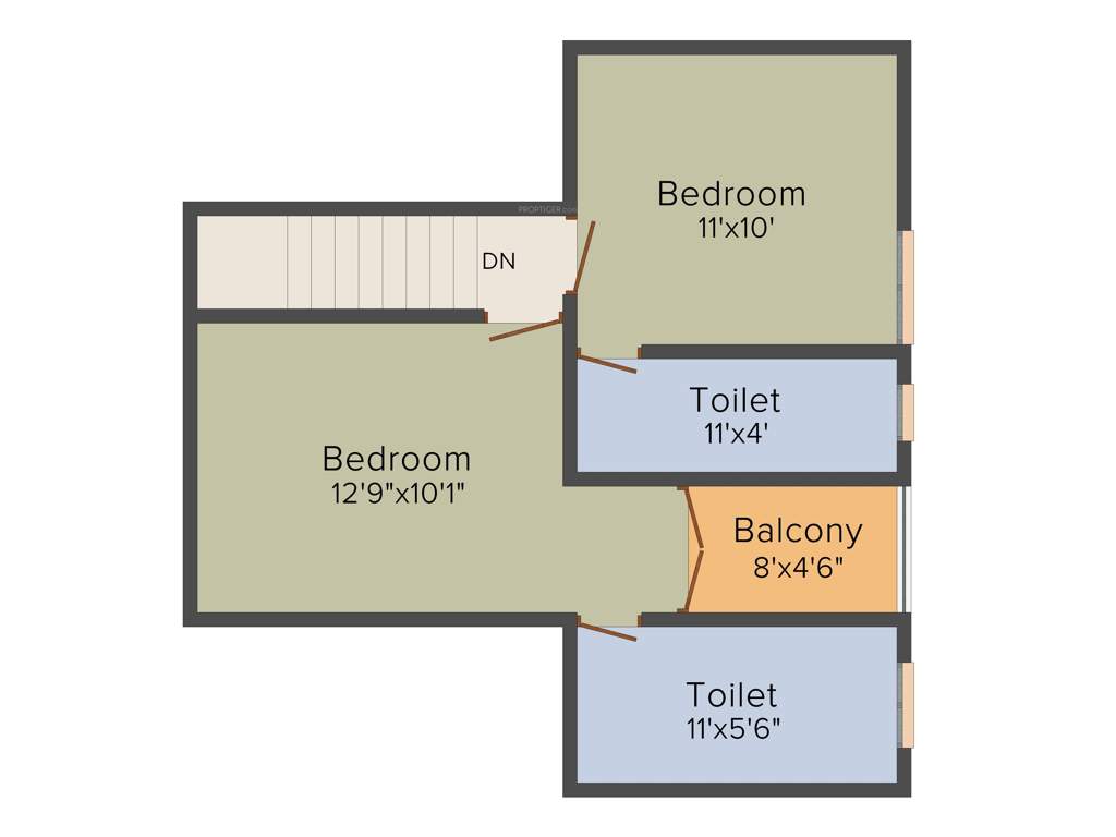 Acacia Chamanthi (3BHK+3T (1,287 sq ft) 1287 sq ft)