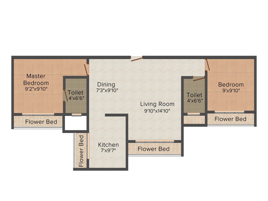 Ashish Ashiyana (2BHK+2T (1,050 sq ft) 1050 sq ft)