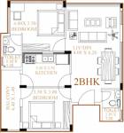 Goan Sarovar (2BHK+2T (1,087 sq ft) 1087 sq ft)