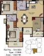 Sowparnika Projects Cannary (2BHK+2T (1,262 sq ft) 1262 sq ft)