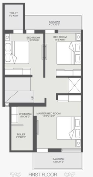 bella casa Floor Plan First Floor Plan